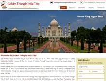 Tablet Screenshot of goldentriangleindiatrip.com